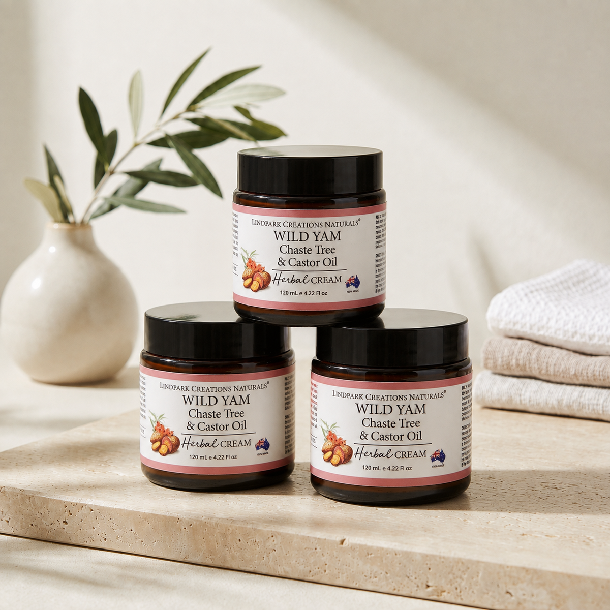 Wild Yam, Chaste Tree & Castor Oil Herbal Cream